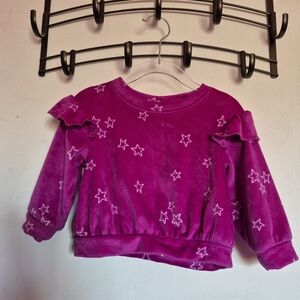 Cat & Jack Fushia Starry Sweatshirt